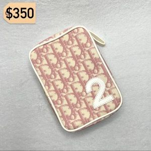 ✨✨✨✨SOLD✨✨✨✨Christian Dior Authentic Pink Mini Wristlet Trotter RARE Vintage Bag